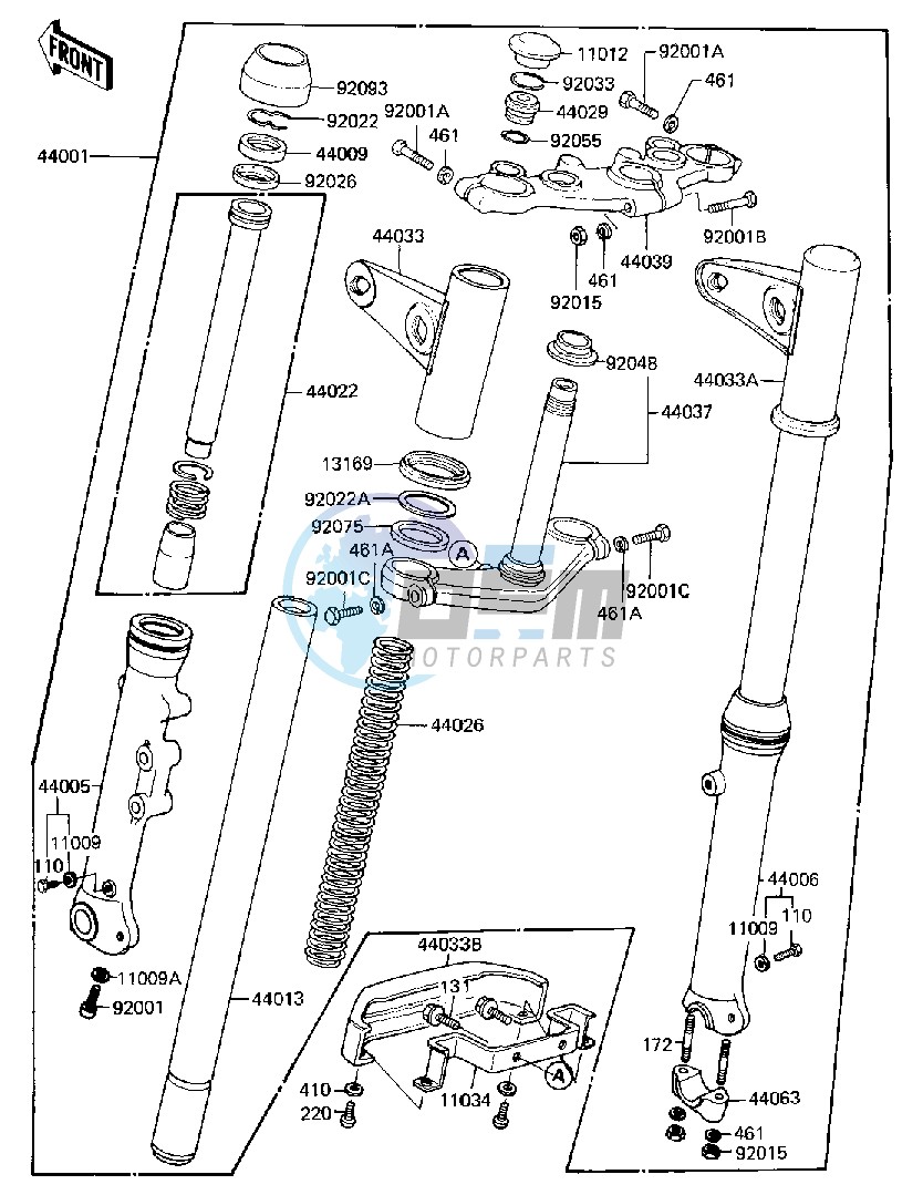 FRONT FORK -- 81 B2- -