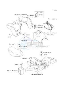 KVF 360 A [PARAIRIE 360 4X4] (A1-A3) PRAIRIE 360 4X4] drawing LABELS-- A3- -