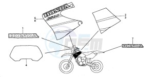 XR650R drawing STRIPE (XR650R1)