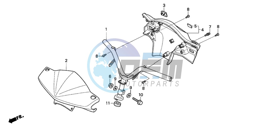 STEERING HANDLE/HANDLE COVER