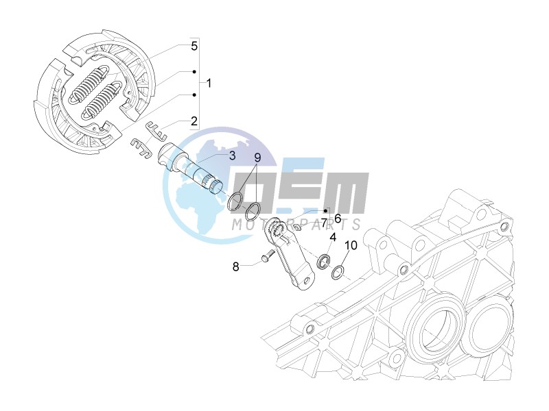 Rear brake - Brake jaw