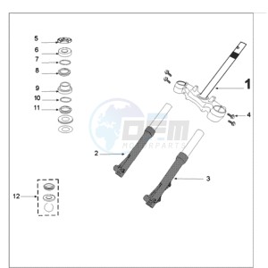 TWEET 50 A X drawing FRONT FORK / STEERINGHEAD