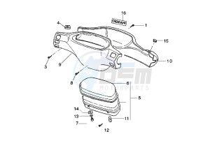 Zip 50 SP drawing Speedometer - Handlebar covers