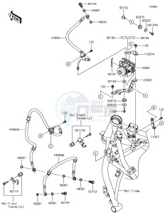 Z650 ER650HHF XX (EU ME A(FRICA) drawing Brake Piping