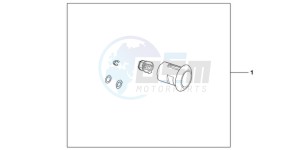 NC700SDC drawing KIT 1 KEY BODY PART