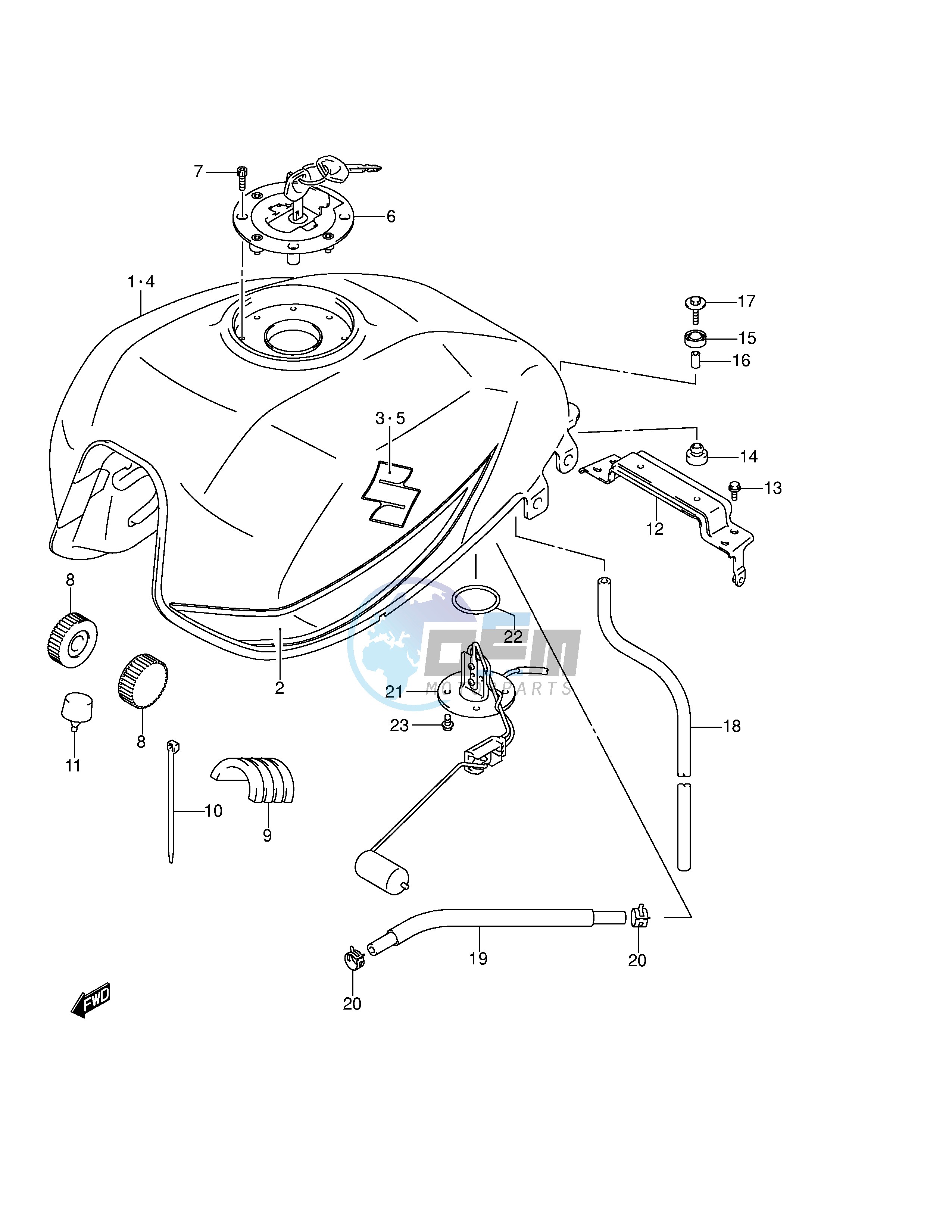 FUEL TANK (MODEL K4)