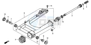 VT1100C2 drawing SWINGARM