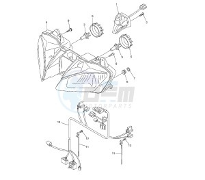 YZF R6 600 drawing HEADLIGHT