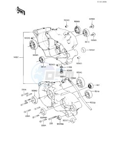 KX 80 E [KX80] (E1) [KX80] drawing CRANKCASE