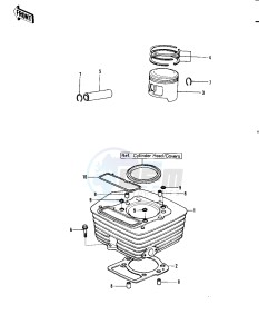 KLT 250 A [KLT250] (A1) [KLT250] drawing CYLINDER_PISTON -- 82 A1- -