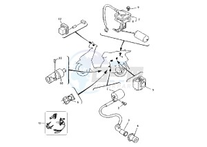 XC T CYGNUS 125 drawing ELECTRICAL DEVICES