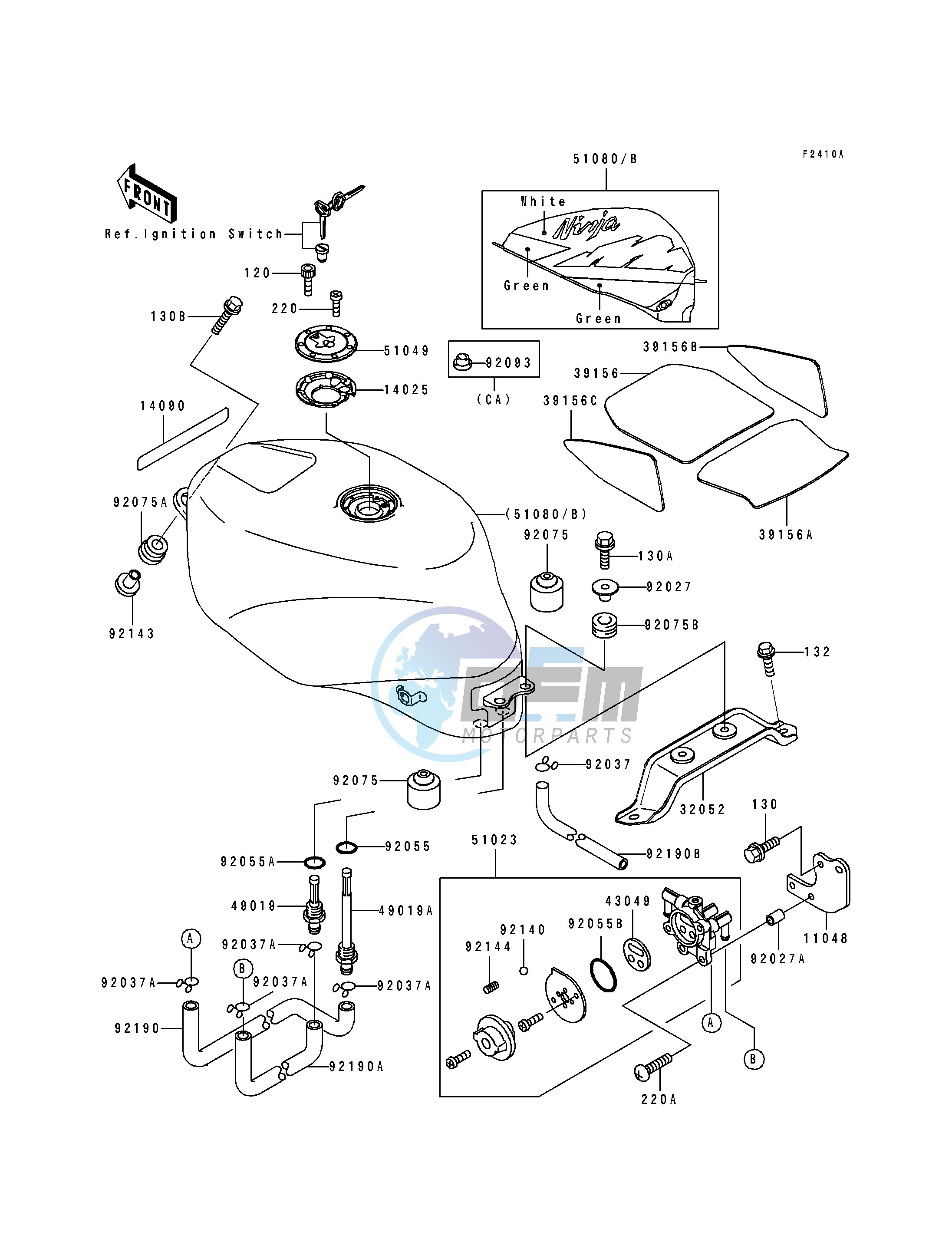 FUEL TANK -- ZX750-M2- -