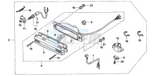 TRX400EX FOURTRAX 400 EX drawing STOP LIGHT