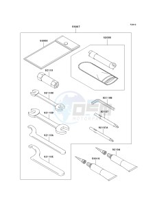 KSV 700 A [KFX 700] (A6F-A9F) A9F drawing OWNERS TOOLS