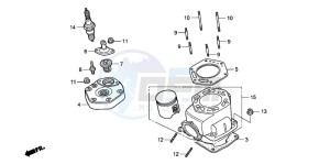 NSR125F drawing CYLINDER/CYLINDER HEAD