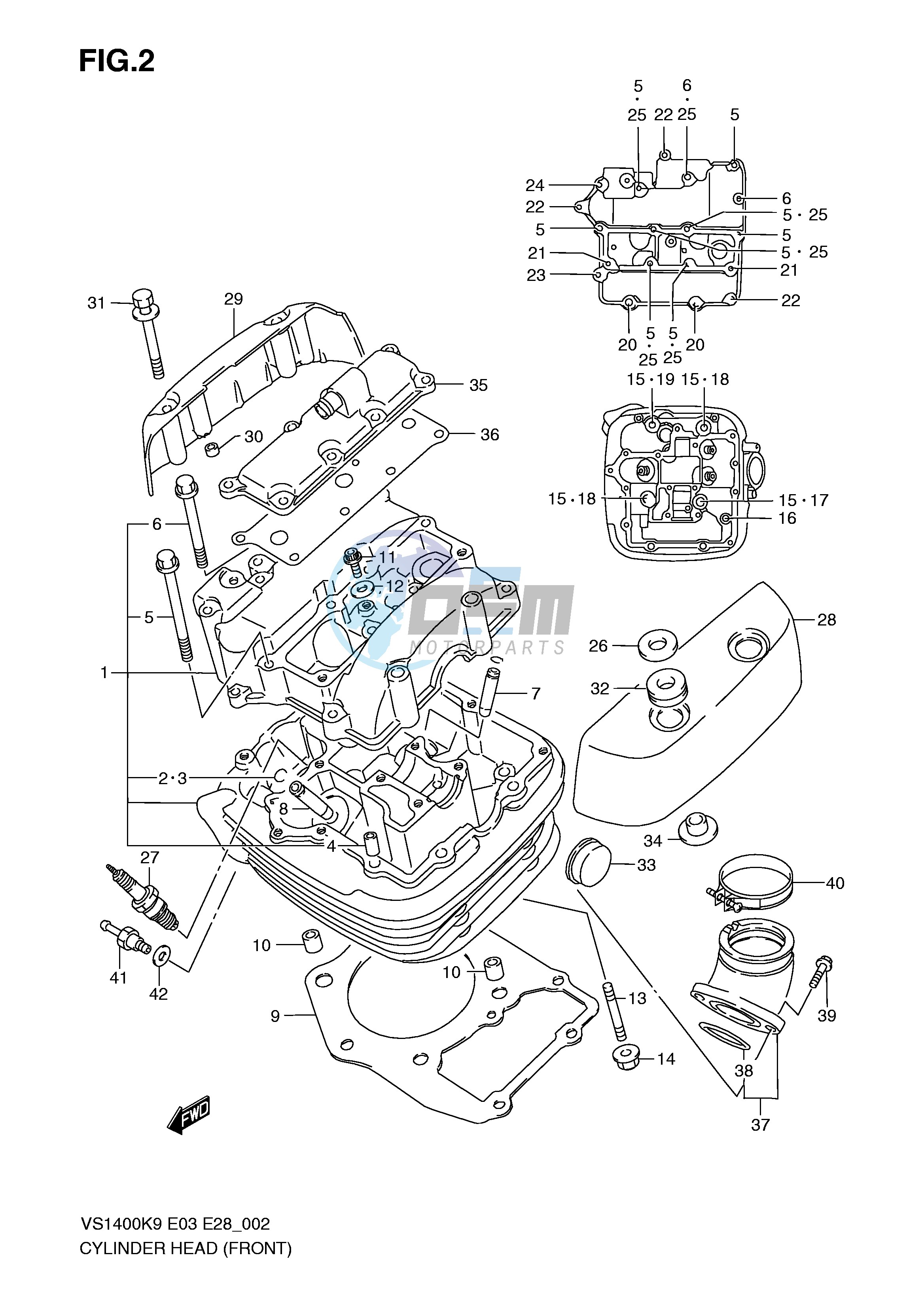 CYLINDER HEAD (FRONT)