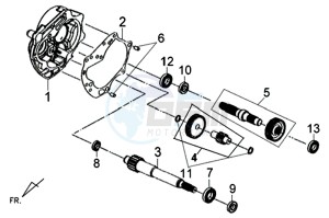 X'PRO 50 (45 KM/H) (AE05W4-FR) (L4-M1) drawing DRIVE SHAFT