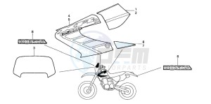 XR650R drawing STRIPE (XR650R2)