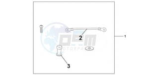 CBR1000RAA France - (F / ABS CMF HRC) drawing TANK BAG ATT KIT