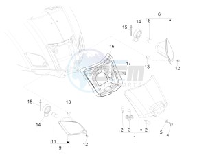 GTS 125 4T ie Super E3 (EMEA) (E, I) drawing Rear headlamps - Turn signal lamps