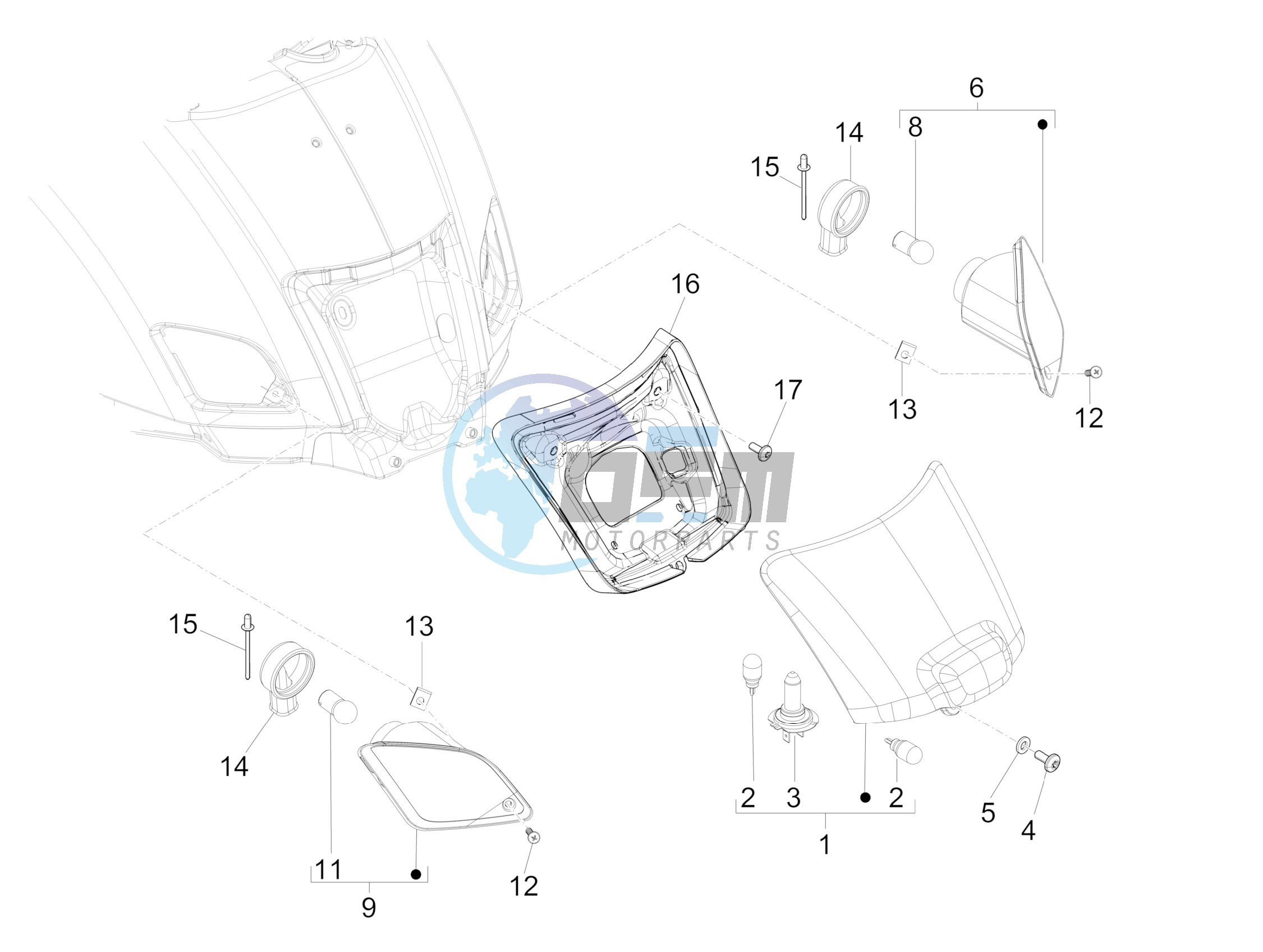 Rear headlamps - Turn signal lamps