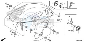 CBR1000RRF Fireblade - CBR1000RR 2ED - (2ED) drawing FRONT FENDER