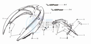 VS 125 EURO3 drawing COWLING