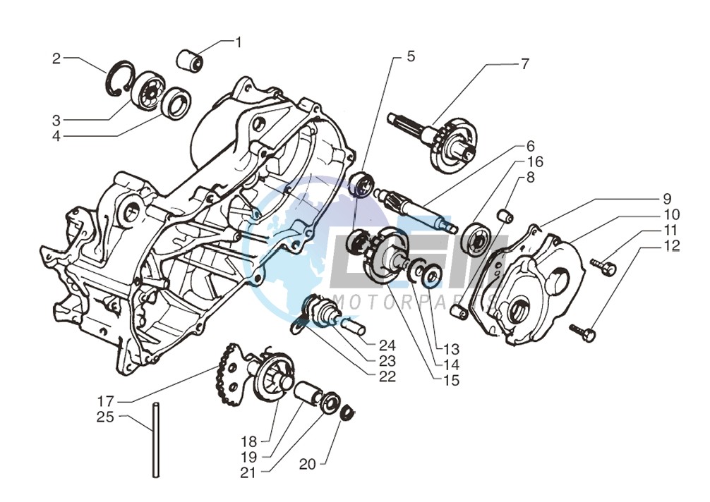 Rear wheel axle