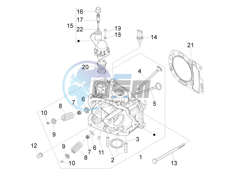 Cilinder head unit - Valve