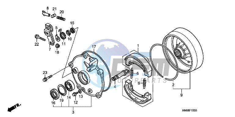 REAR BRAKE DRUM