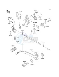 KLE500 KLE500B6F GB XX (EU ME A(FRICA) drawing Gear Change Mechanism