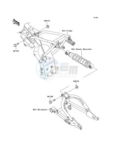 KLX110 KLX110-A4 EU drawing Suspension