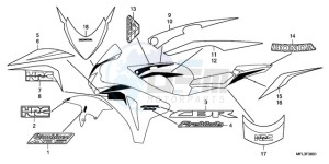 CBR1000RA9 Europe Direct - (ED / ABS TRI) drawing STRIPE/MARK (2)