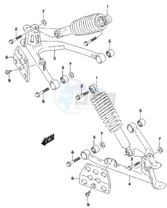 LT-Z90 drawing SUSPENSION ARM