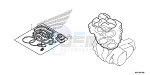 CBR500RF CBR500R UK - (E) drawing GASKET KIT A