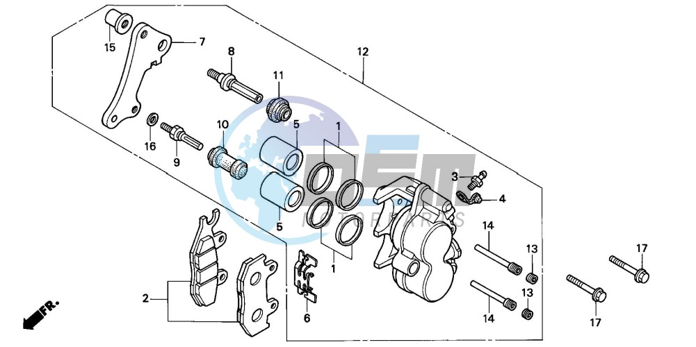 FRONT BRAKE CALIPER