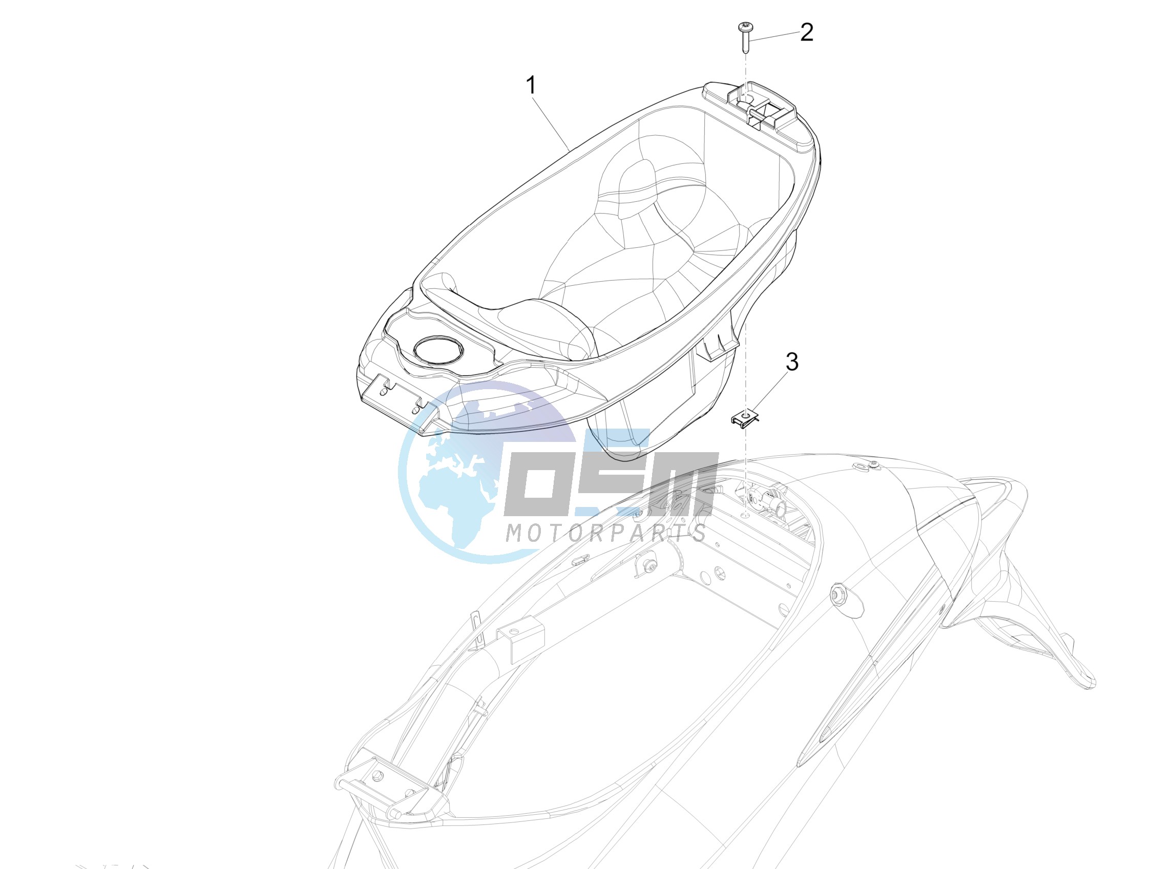 Helmet housing - Undersaddle