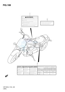 VZR1800 (E2) INTRUDER drawing LABEL (VZR1800ZL1 E19)