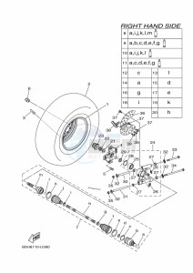 YXZ1000E YXZ1000R (B5J9) drawing REAR WHEEL 2