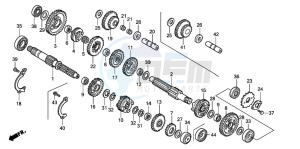 TRX300EX SPORTRAX drawing TRANSMISSION