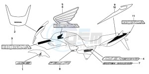 CB1300A CB1300SUPER FOUR drawing MARK (CB1300S/SA)