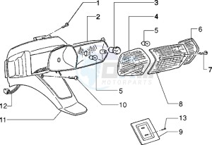 Zip 50 freno a disco drawing Rear tail lamp