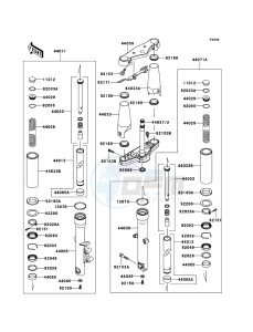 VN900_CLASSIC VN900B7F GB XX (EU ME A(FRICA) drawing Front Fork(-JKAVN2B1 7A015508)