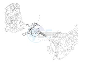 GTV 250 ie USA drawing Crankshaft