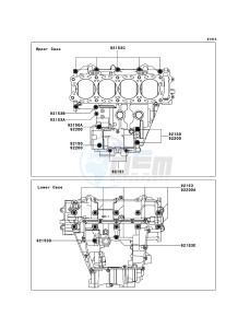 NINJA ZX-10R ZX1000-C2H FR GB XX (EU ME A(FRICA) drawing Crankcase Bolt Pattern