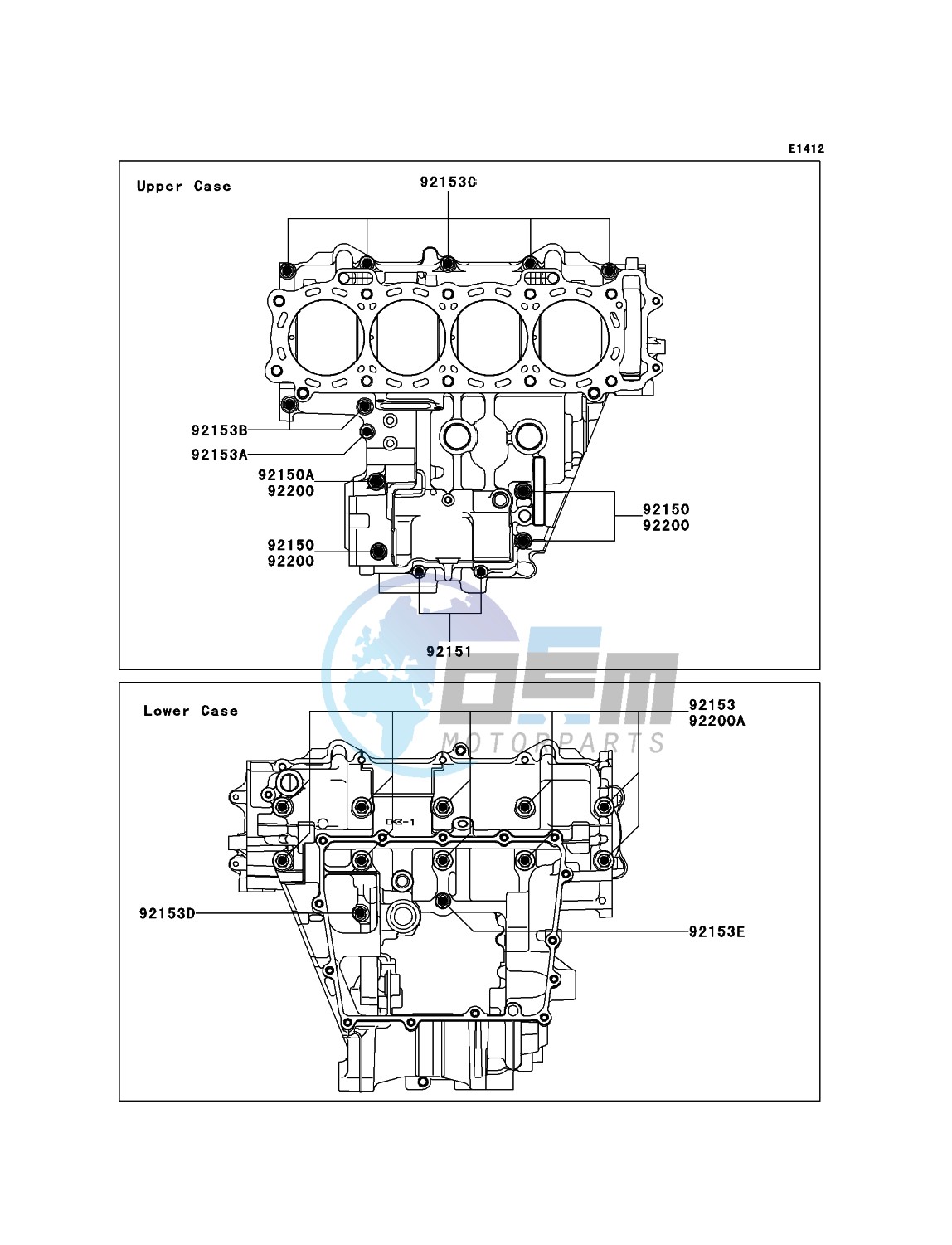 Crankcase Bolt Pattern