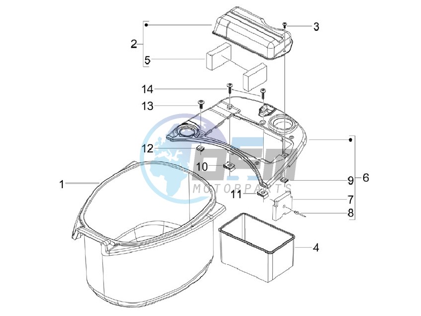 Helmet housing - Undersaddle