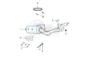 LUDIX 10 TREND – SNAKE - 50 cc drawing EXHAUST