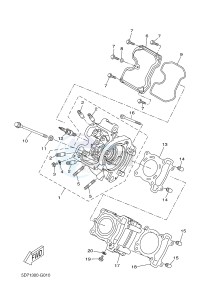 MT125A MT-125 ABS MT-125 ABS (BR35 BR35 BR35 BR35) drawing CYLINDER HEAD