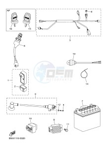 YZF250F YZ250F (BW47) drawing ELECTRICAL 1